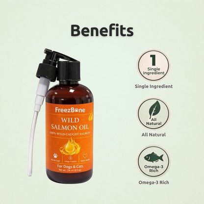 FreezBone - Wild Salmon Oil For Dogs & Cats