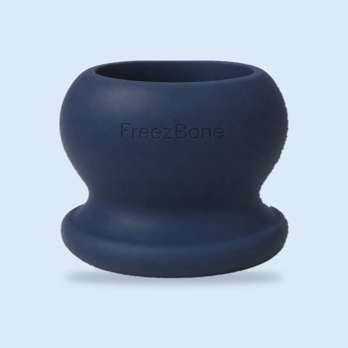 FreezBall freeze-and-lick dog toy in navy