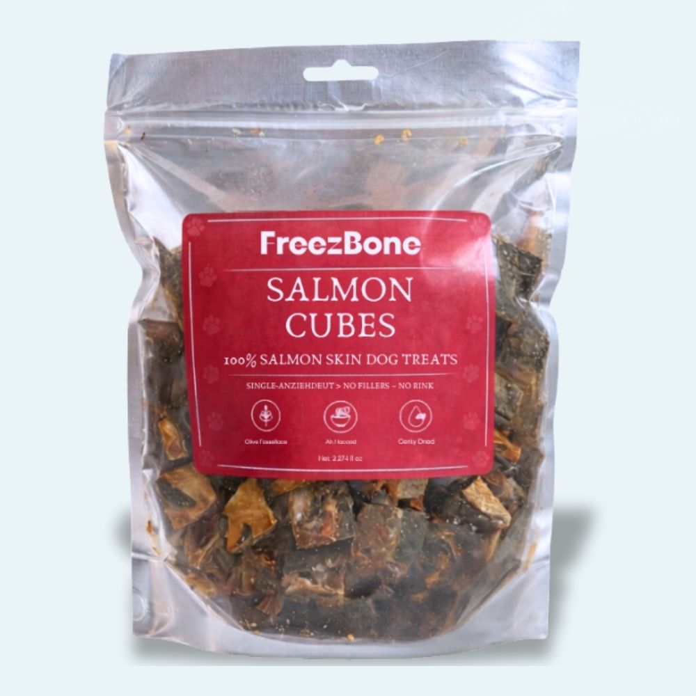 AUCTION ONLY - Freezbone Salmon Skin Cubes Dog Treats
