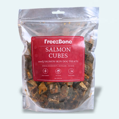 AUCTION ONLY - Freezbone Salmon Skin Cubes Dog Treats