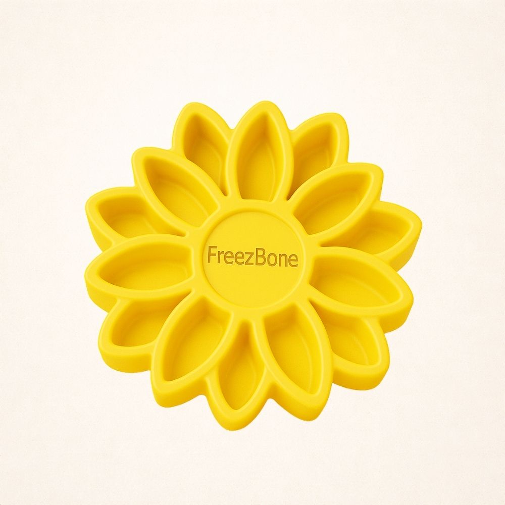 FreezSunflower - Interactive Frozen Sunflower Dog Chew For Tough Chewers