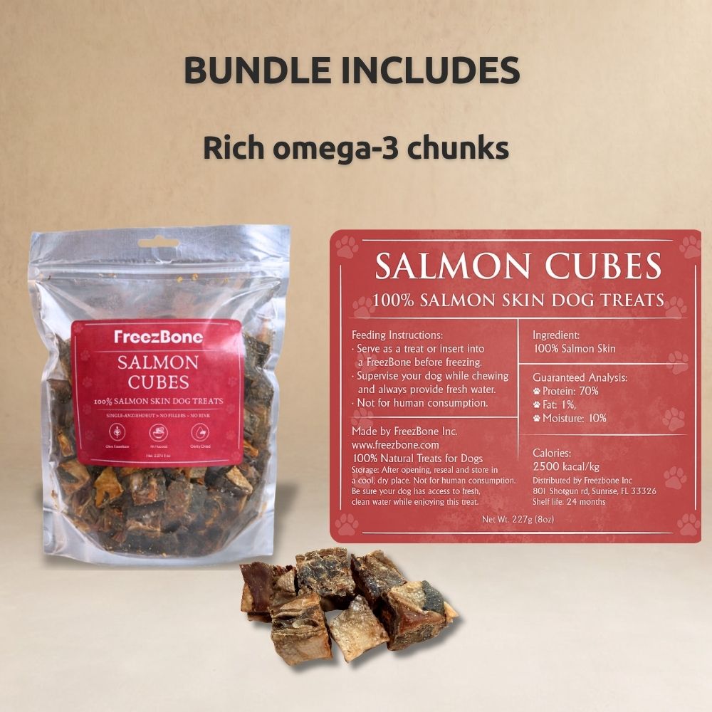 Freezbone Ultimate Dog Treat Bundle – 5 All-Natural Fish & Chicken Treats (Value Size)