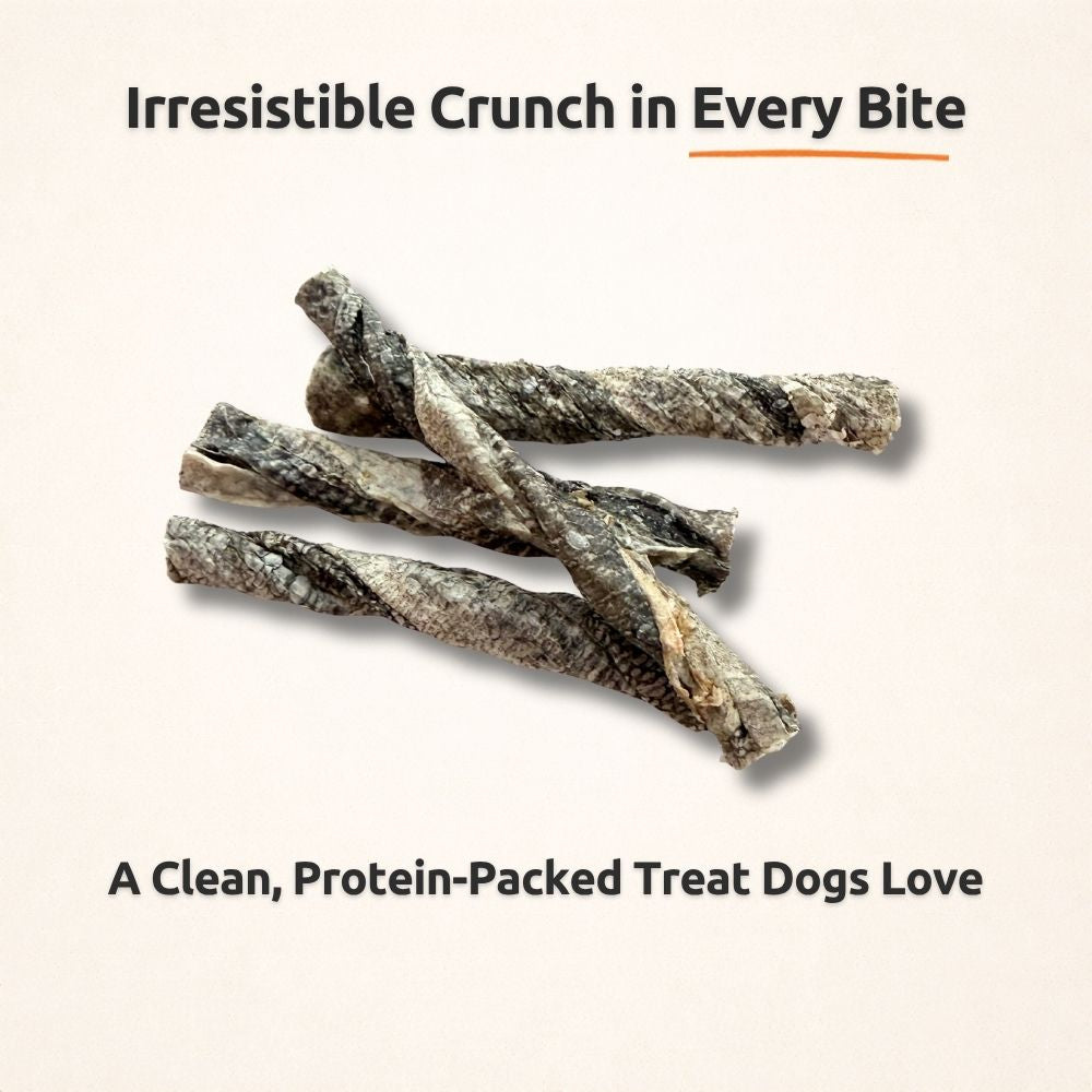 AUCTION ONLY - Freezbone Cod Skin Twists Dog Treats
