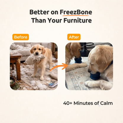 Freezball - Durable Fillable Dog Chew Bone