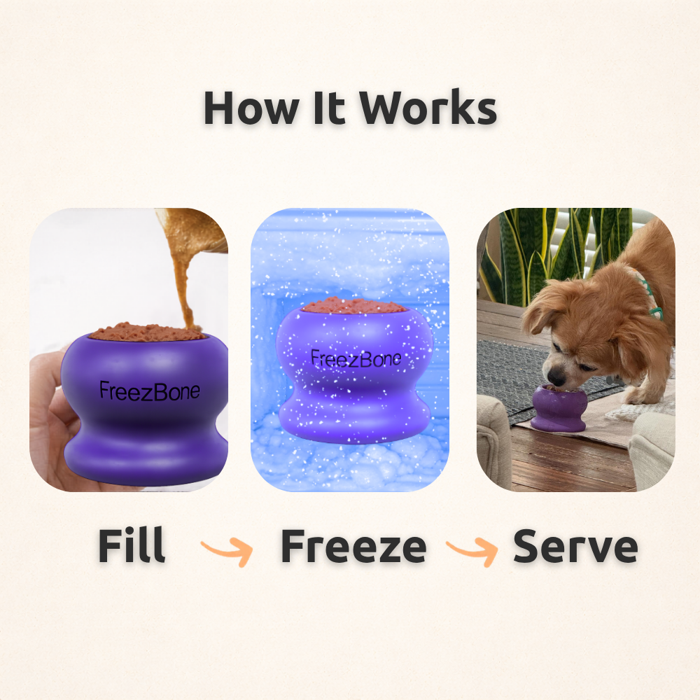 Freezball - Durable Fillable Dog Chew Bone