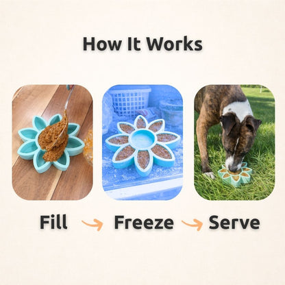 FreezFlower - Long-Lasting Frozen Flower Dog Treat Toy