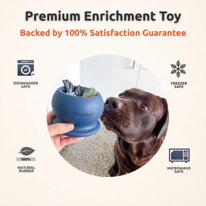 Freezball - Durable Fillable Dog Chew Bone