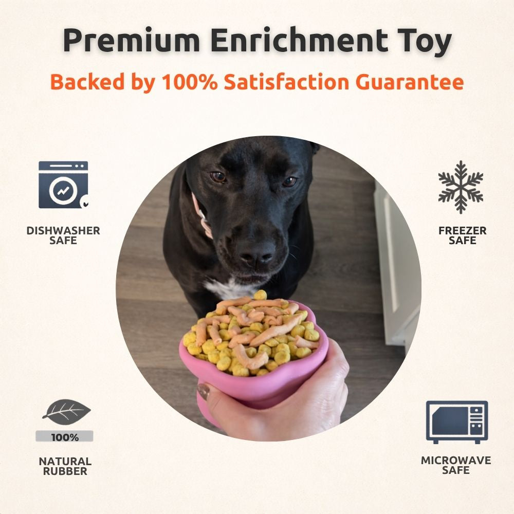 Freezflower Cup -  Frozen Treat Cup for Calm, Happy Dogs