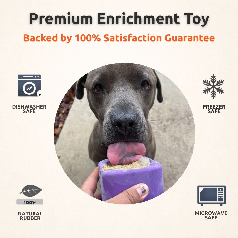 Freezbone Complete Dog Enrichment Bundle – 8 Slow Feeder & Frozen Treat Toys for Dogs 25–75 lbs