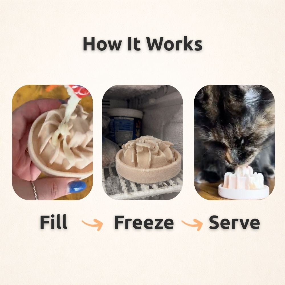 FreezDrip Cat Flow Slow Feeder