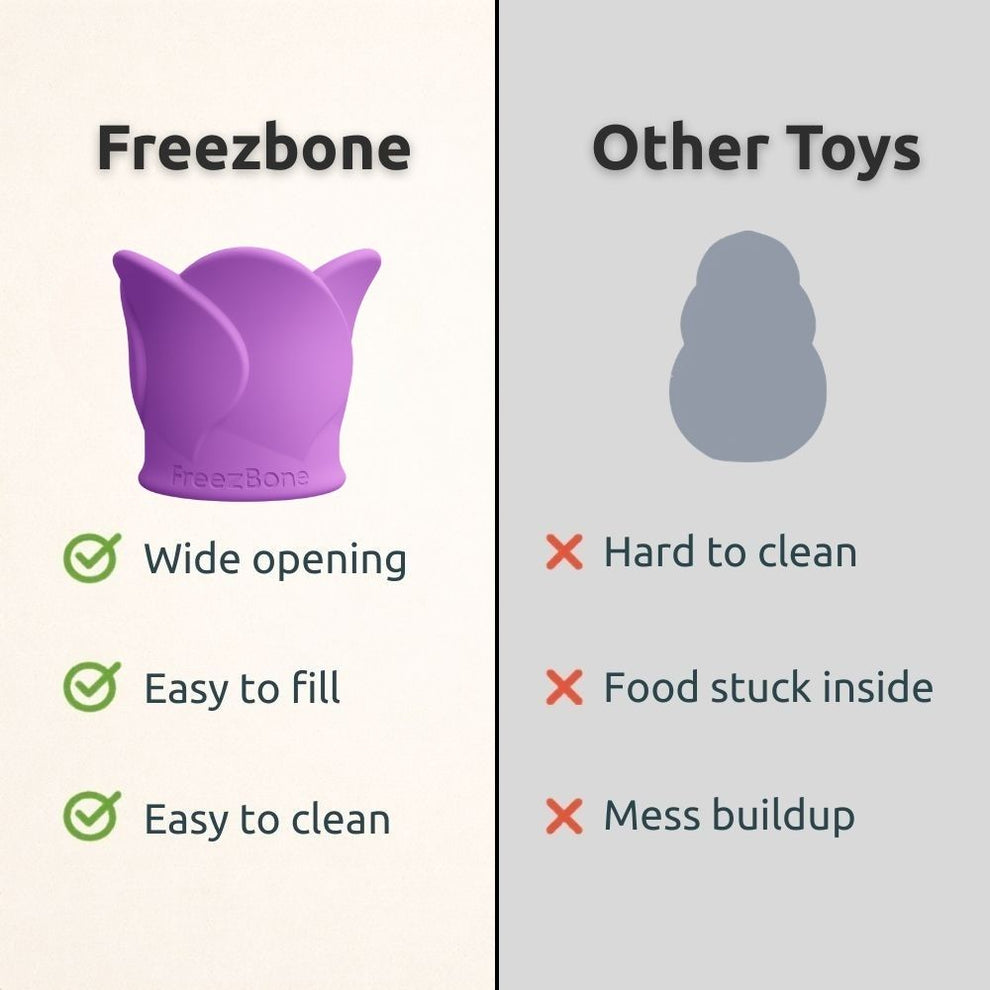 Freezbone FreezRose – Frozen Dog Enrichment Toy – Freezbone