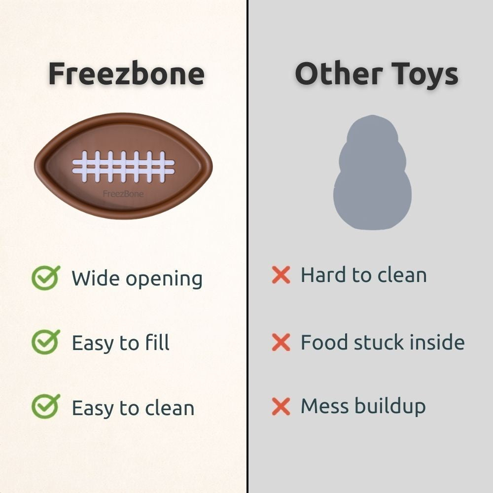 FreezFootball - Tough Enrichment Football Toy