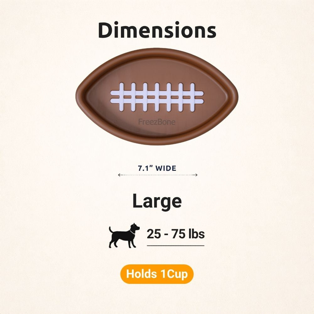 FreezFootball - Tough Enrichment Football Toy