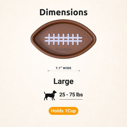 FreezFootball - Tough Enrichment Football Toy