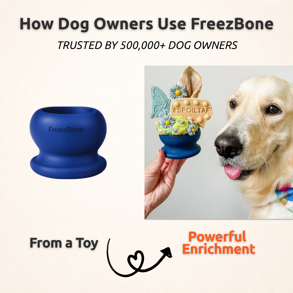 Freezball - Durable Fillable Dog Chew Bone