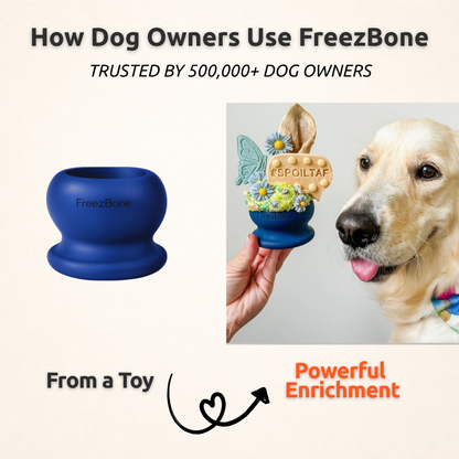 Freezball - Durable Fillable Dog Chew Bone
