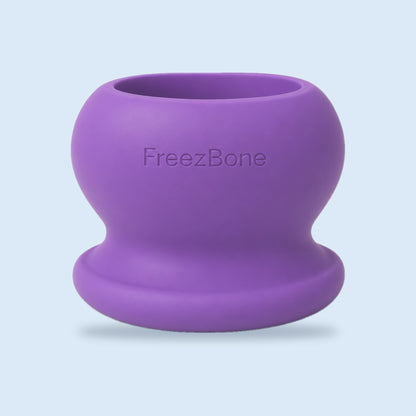 FreezBall freeze-and-lick dog toy in purple