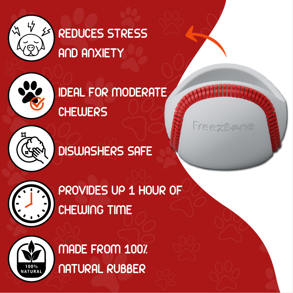 Freezbaseball-  Durable Frozen Baseball Chew Toy for Dogs