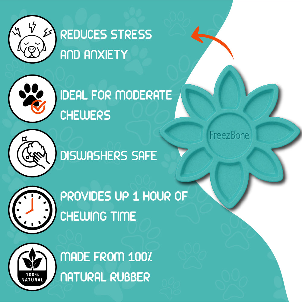 FreezFlower - Long-Lasting Frozen Flower Dog Treat Toy