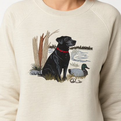 Freezbone Black Lab Embroidered Sweatshirt xmas limited edition