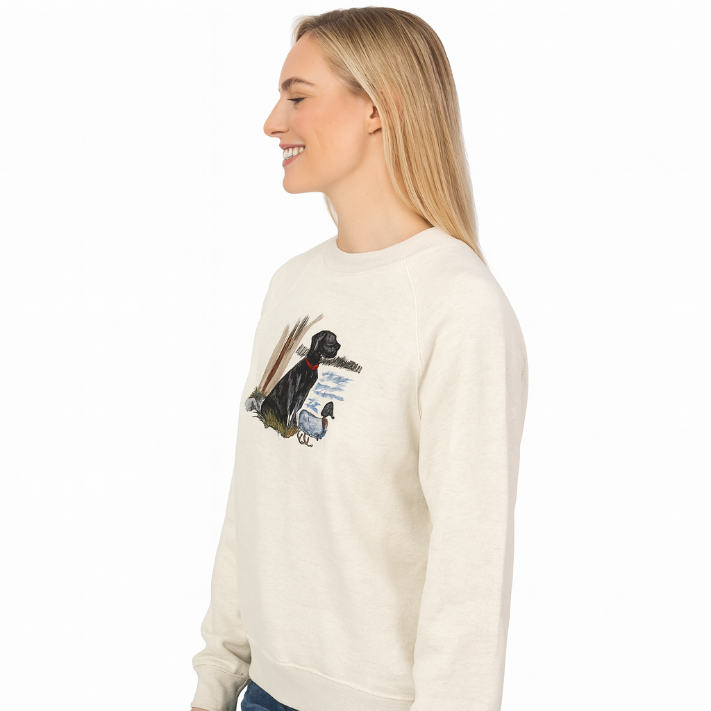 Freezbone Black Lab Embroidered Sweatshirt xmas limited edition