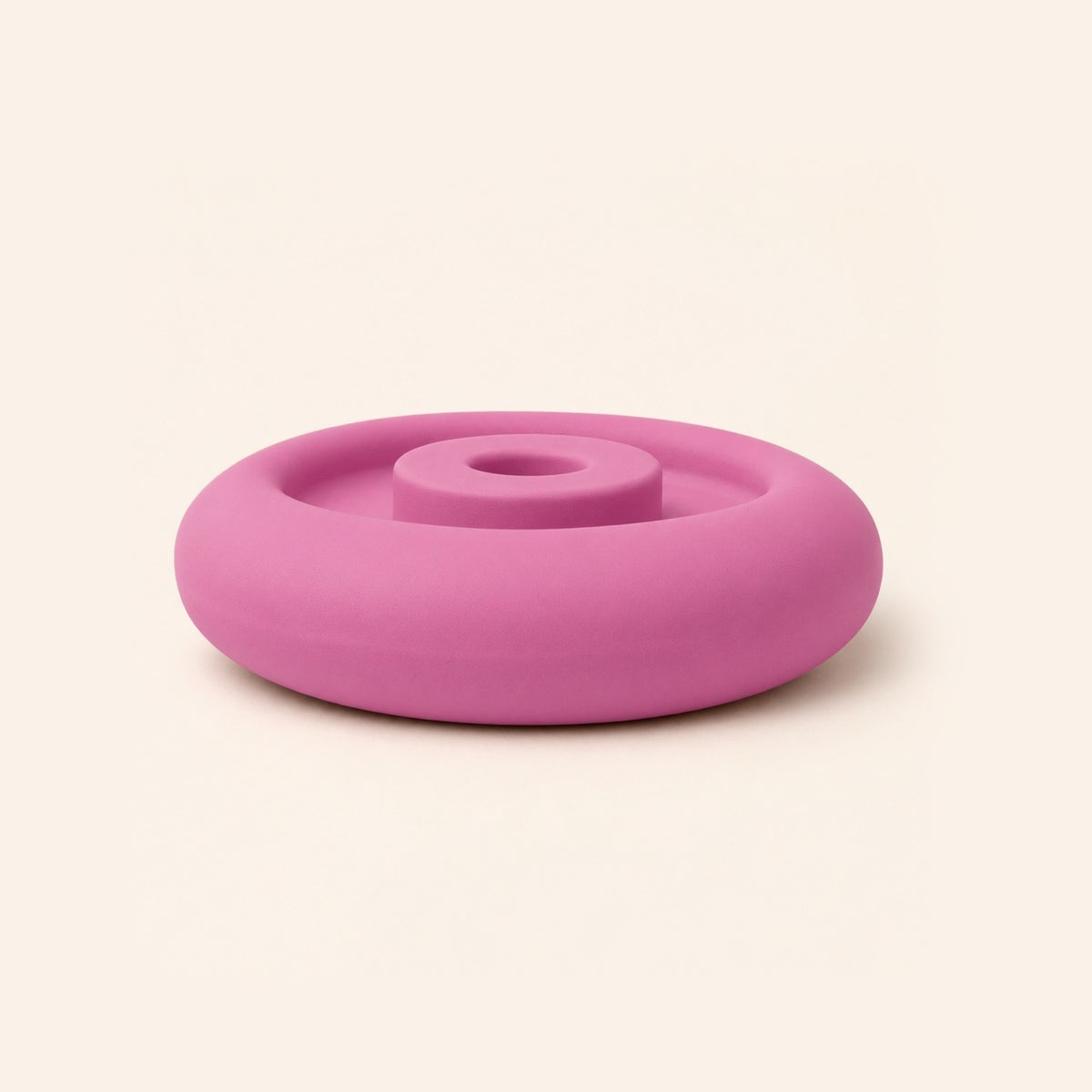 FreezDoughnut freeze-and-lick dog toy in pink