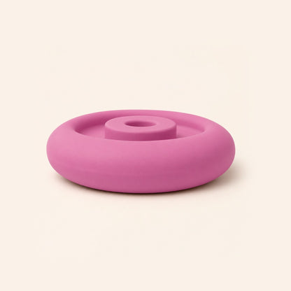 FreezDoughnut freeze-and-lick dog toy in pink
