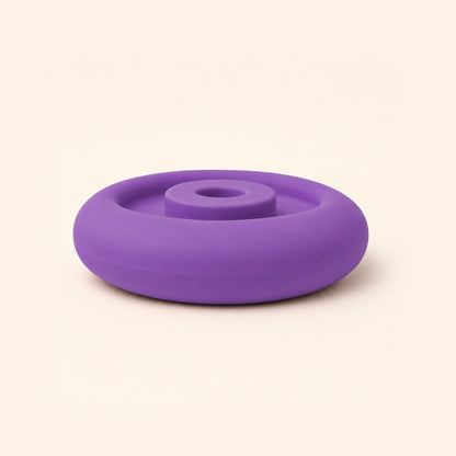 FreezDoughnut freeze-and-lick dog toy in purple