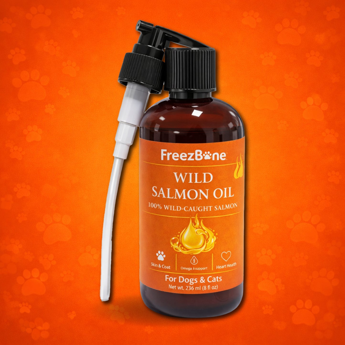 AUCTION ONLY - Freezbone Wild Salmon Oil For Dogs & Cats