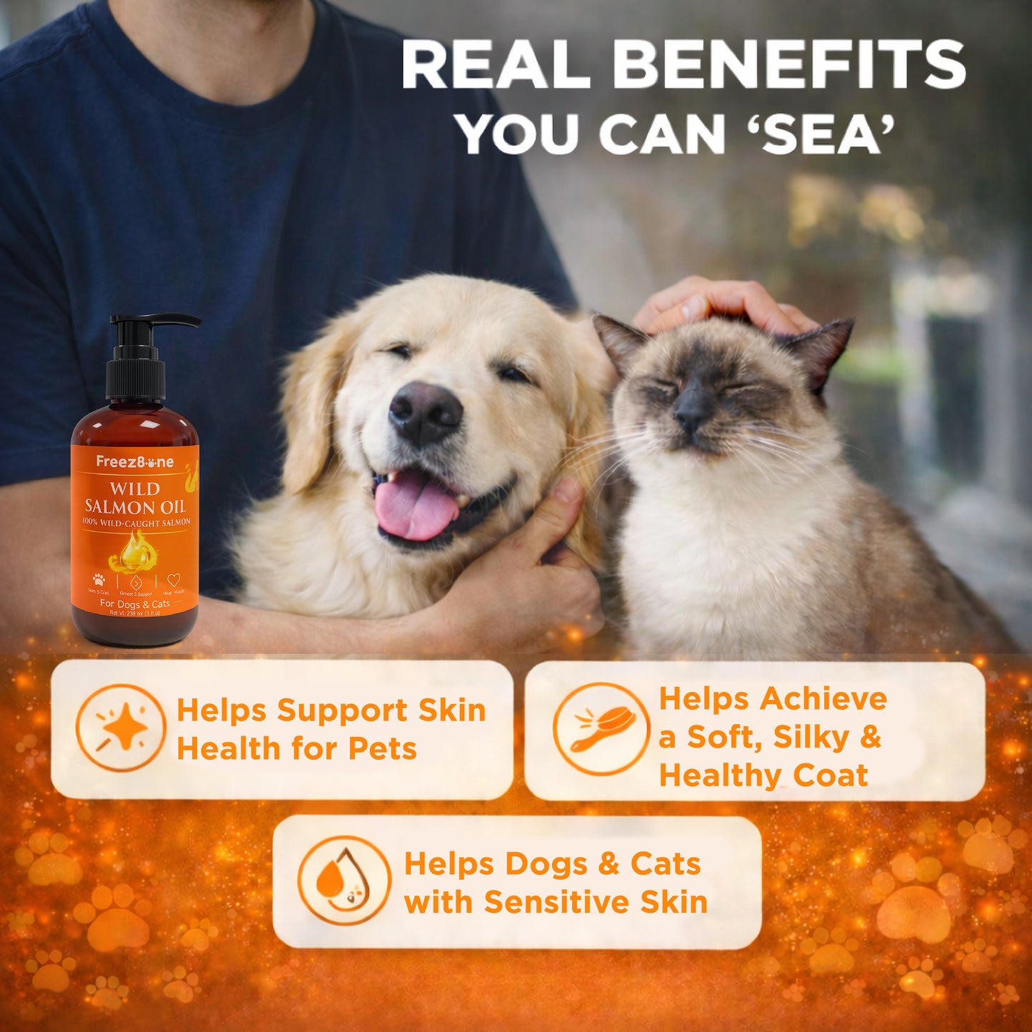 FreezBone - Wild Salmon Oil For Dogs & Cats