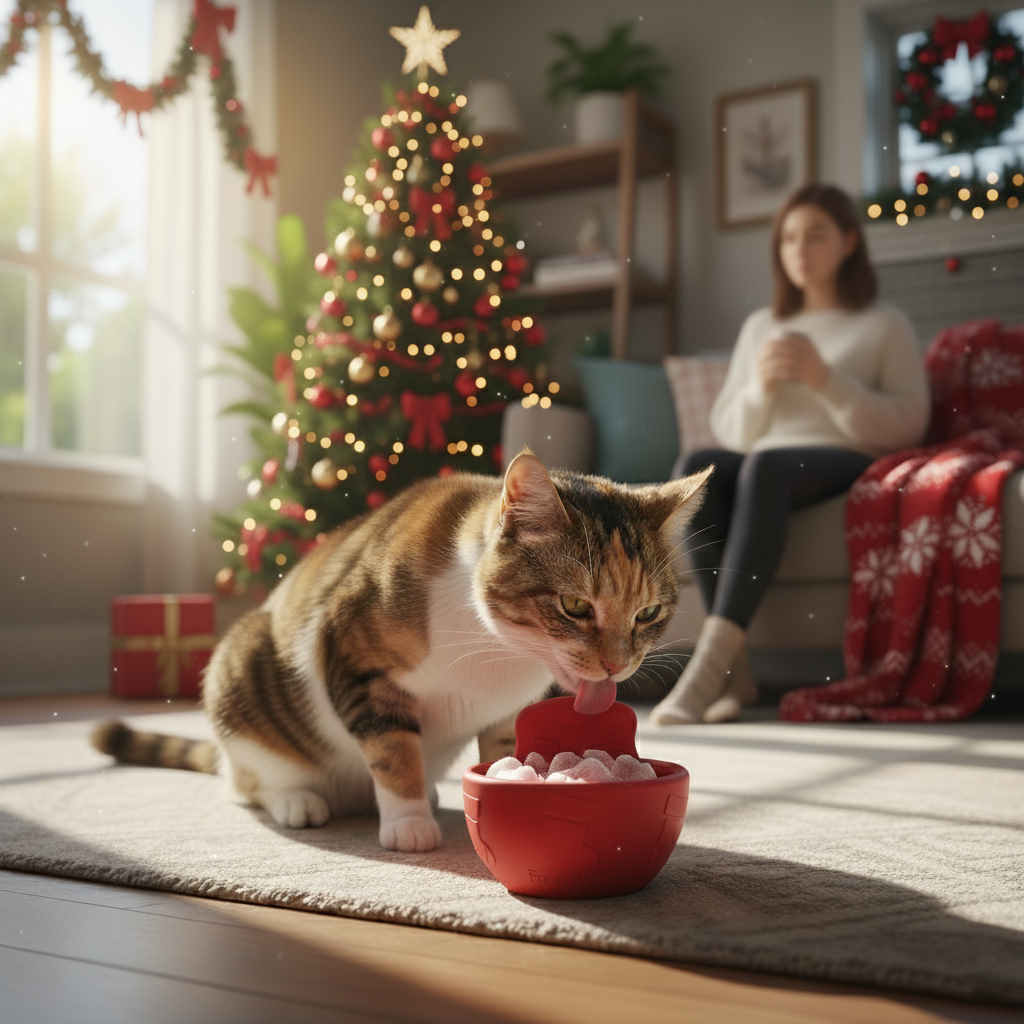 FreezBow Cat –  Frozen Bow Treat Toy For Cats