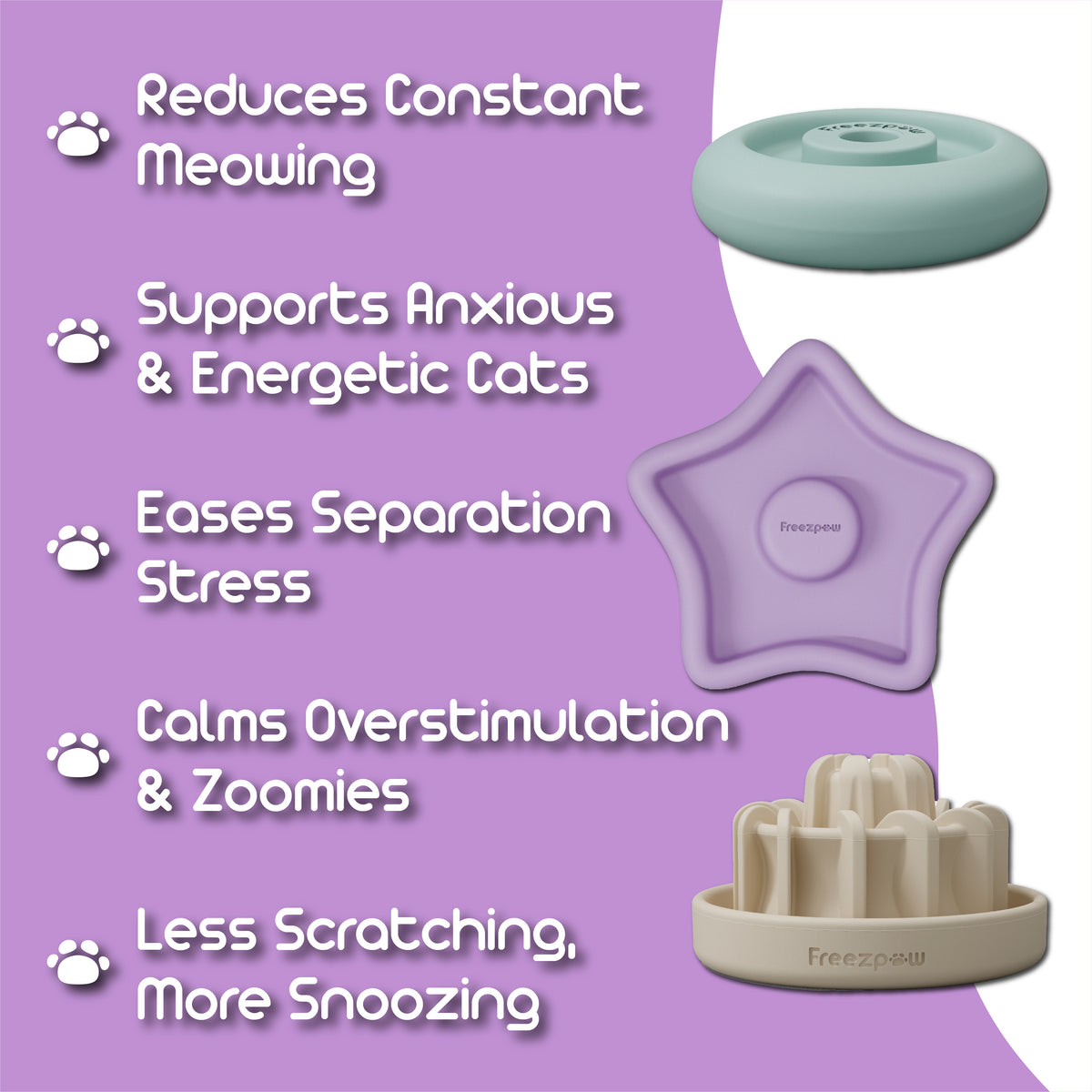 FreezPaw Starter Pack – Cat Enrichment Bundle of 3 Products