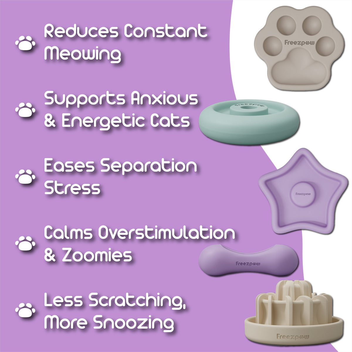 FreezPaw Ultimate Pack – Cat Enrichment Bundle of 5 Products