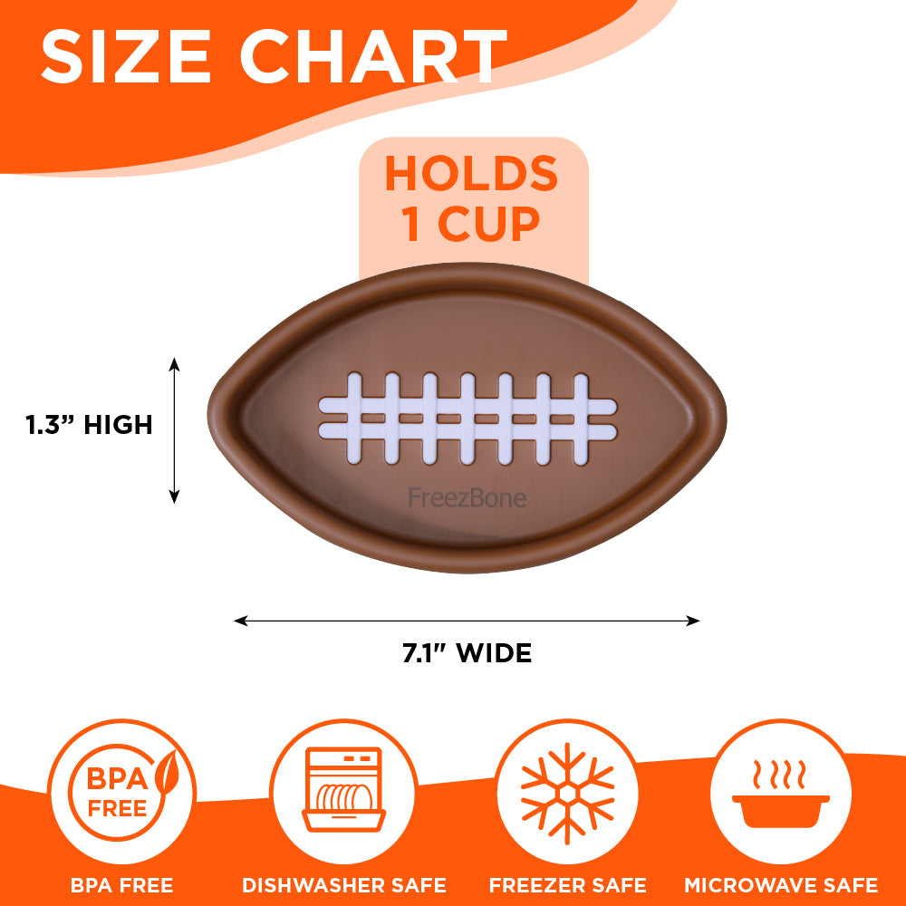 FreezFootball - Tough Enrichment Football Toy