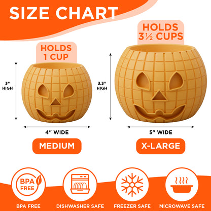 FreezPumpkin Dog Toy - Fun & Durable Pumpkin Enrichment Chew For Moderate Chewers