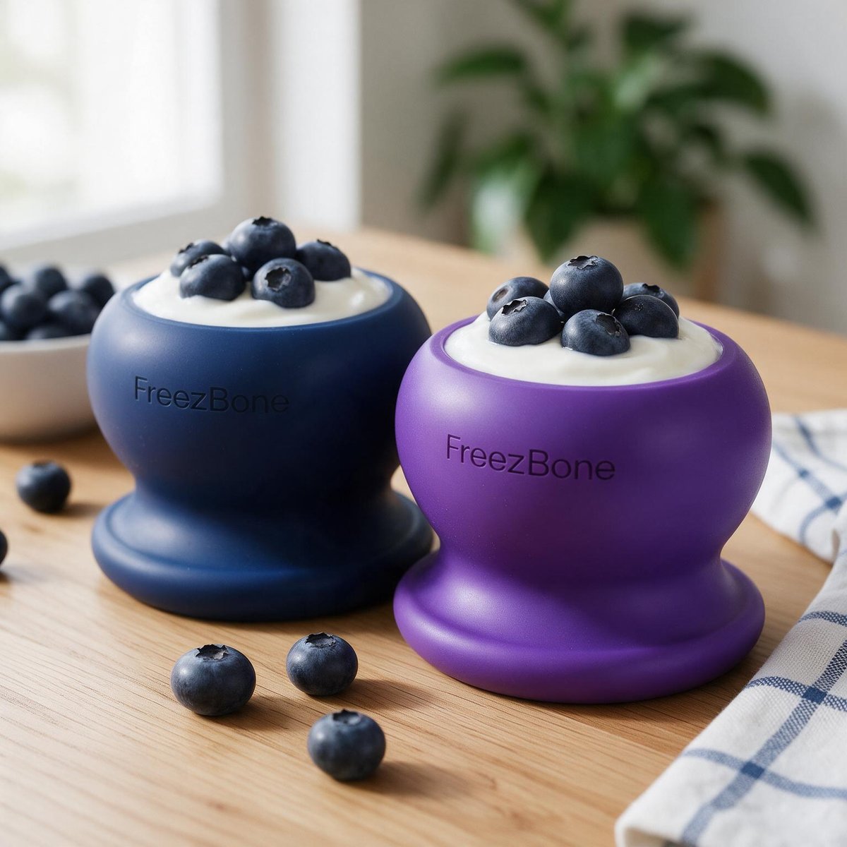 FreezBall Bundle  - Starter Pack filled with yogurt + blueberries