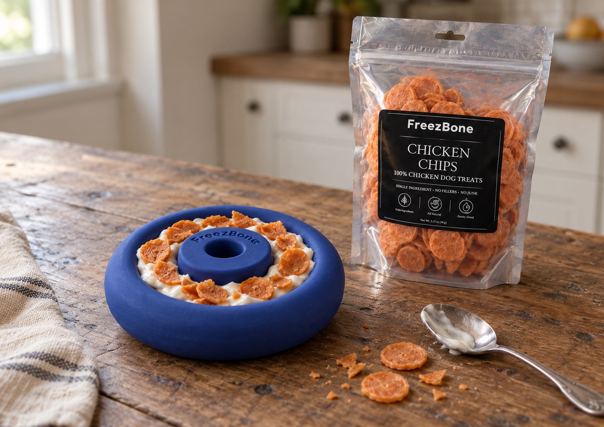Chicken Chips in a Freez Doughnut