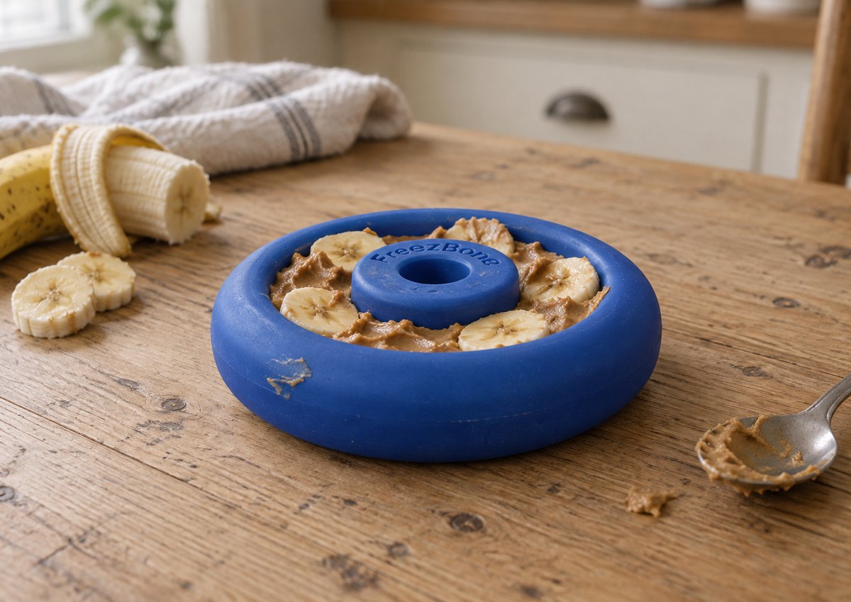 Freez Doughnut  filled with peanut butter + banana
