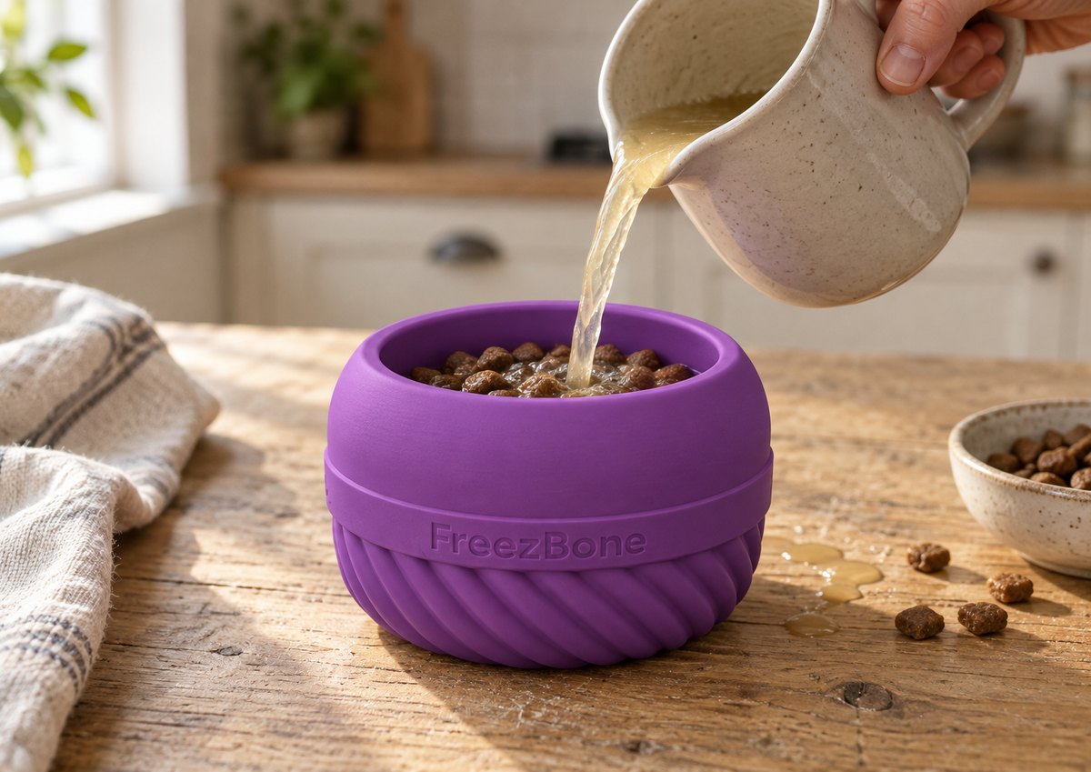 FreezJumbo™  filled with broth + kibble