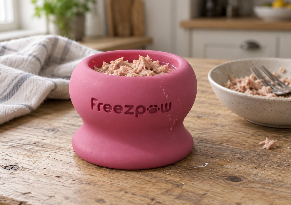 FreezPounce filled with tuna + water