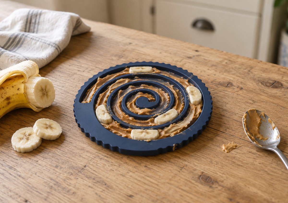 FreezSwirl  filled with peanut butter + banana