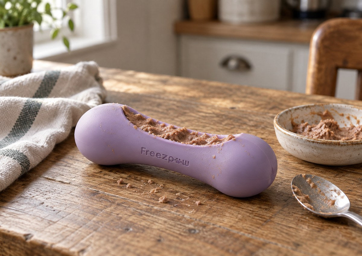 FreezWhisk filled with wet food mousse
