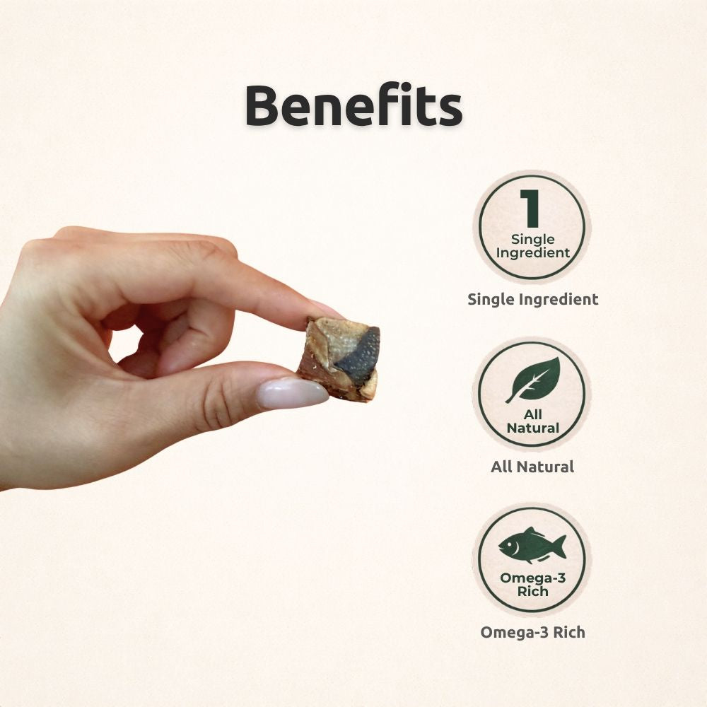 AUCTION ONLY - Freezbone Salmon Skin Cubes Dog Treats