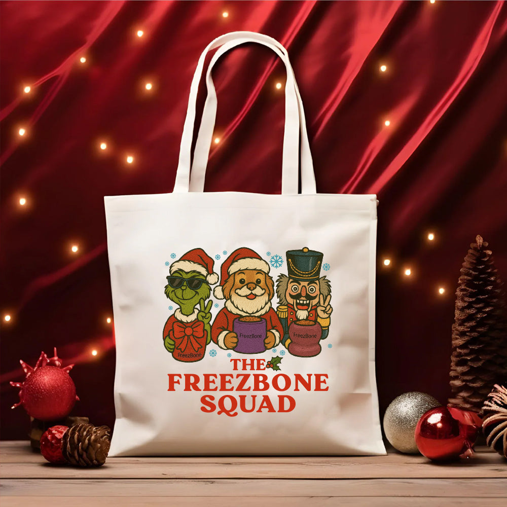 FreezBone Squad Christmas Tote Bag
