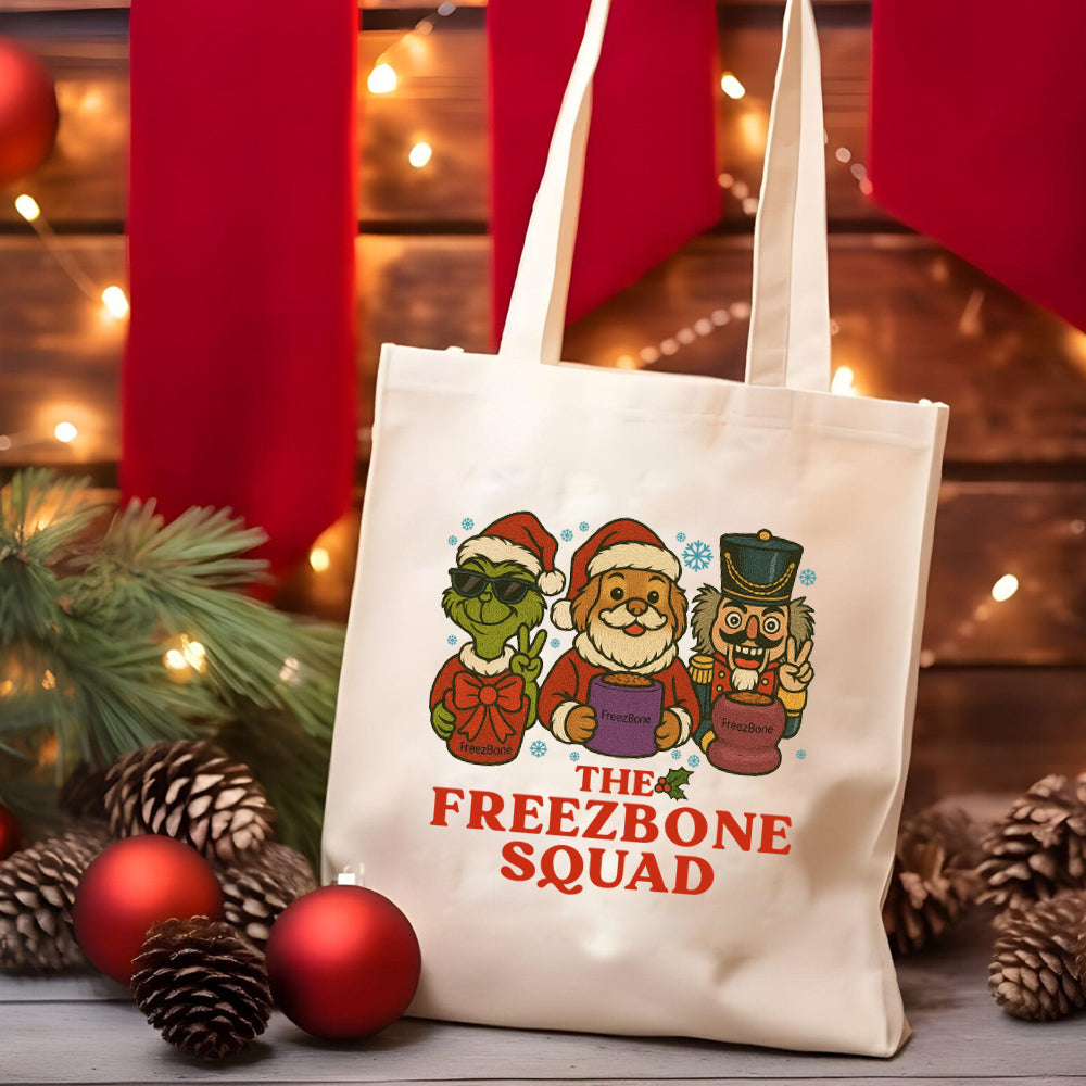 FreezBone Squad Christmas Tote Bag